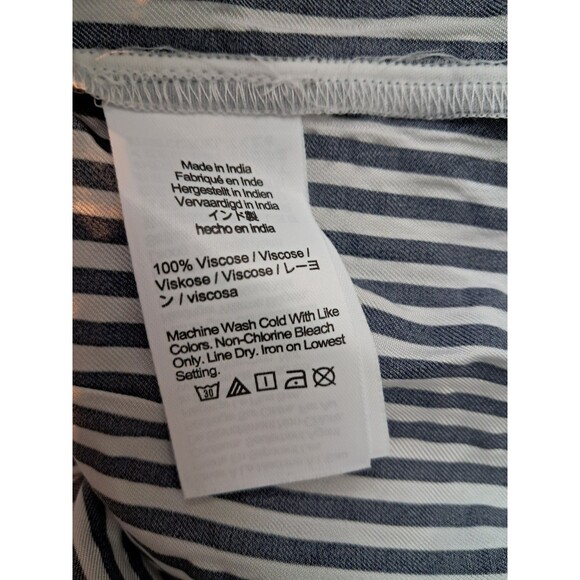 J.Crew Long Amelia Shirtdress Striped Drapey Viscose Twill CF659 Size XS NWT - Picture 12 of 12